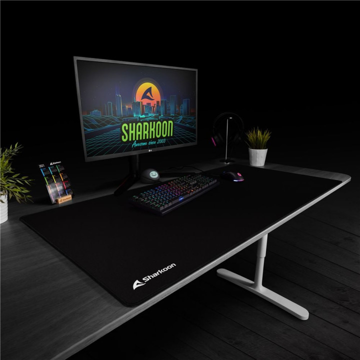 SHARKOON 1200 x 600 x 25 mm Idro-repellente. Desk mat